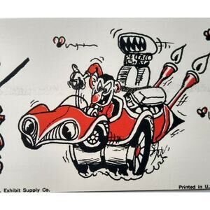 Hot Rod Postcard B Gas Sports Car Monster Custom Coop Auto Racer Coin-Op Card